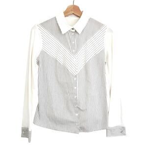 Anne Fontaine Rita Button Up Sz 38 Small